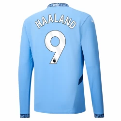 Manchester City Erling Haaland #9 Voetbalshirt 2024-25 Thuistenue Heren Lange Mouw